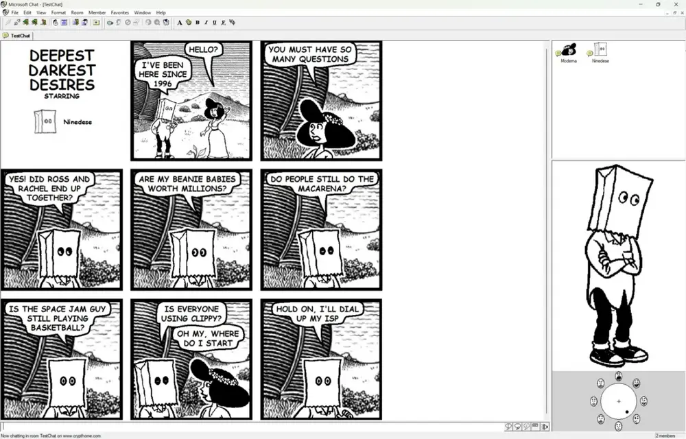 Microsoft открывает исходный код Comic Chat — программы, которая подарила миру шрифт Comic Sans