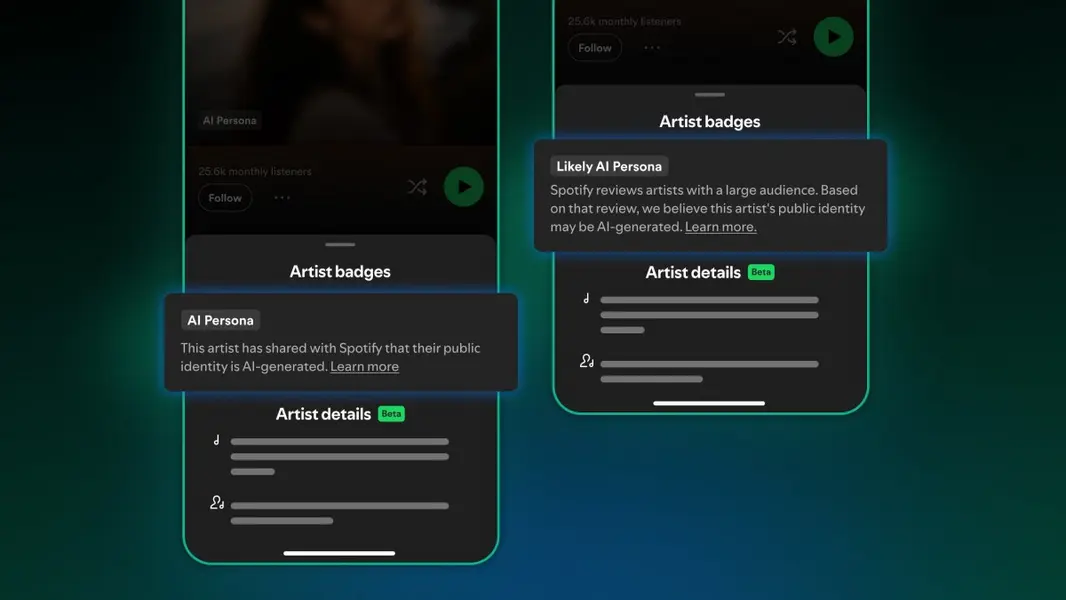 Spotify начинает маркировать ИИ-артистов и убирать их из рекомендаций