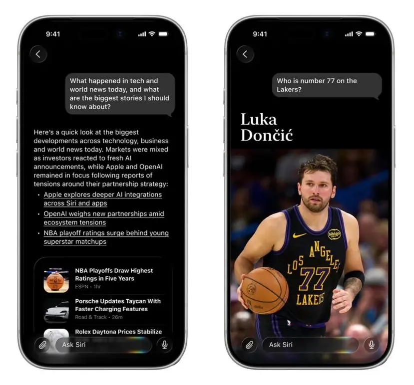 Скриншоты новой Siri и функции &laquo;Search or Ask&raquo; в iOS 27 попали в сеть