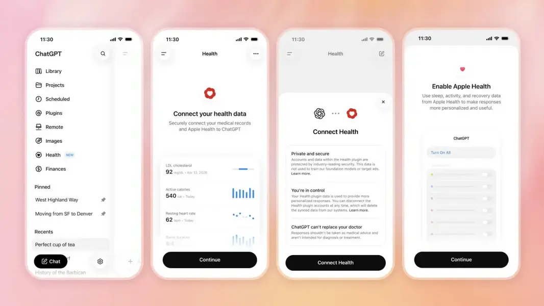 OpenAI запускает &laquo;Health&raquo; в ChatGPT с интеграцией Apple Health для всех в США
