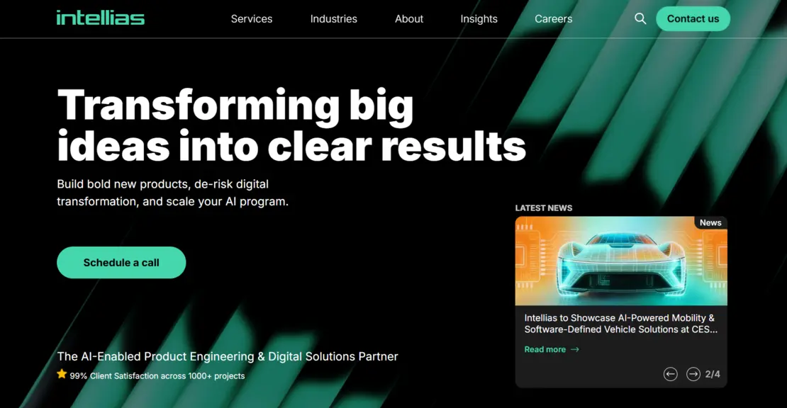 Компания Intellias представит на выставке CES 2026 платформу автомобильного программного обеспечения нового поколения на базе искусственного интеллекта.