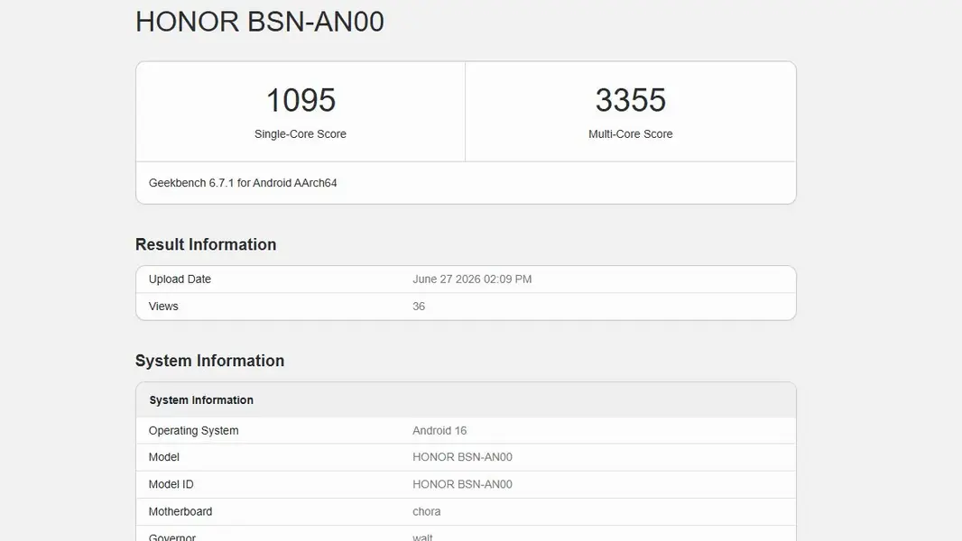 Honor X80 Pro Max засветился в Geekbench: известна мощь Snapdragon 6 Gen 5