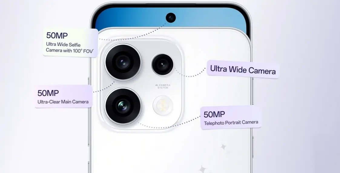 Представлены Oppo Reno16 F и Reno16 FS: 50 Мп ультраширокоугольная селфи-камера и клавиша AI Snap