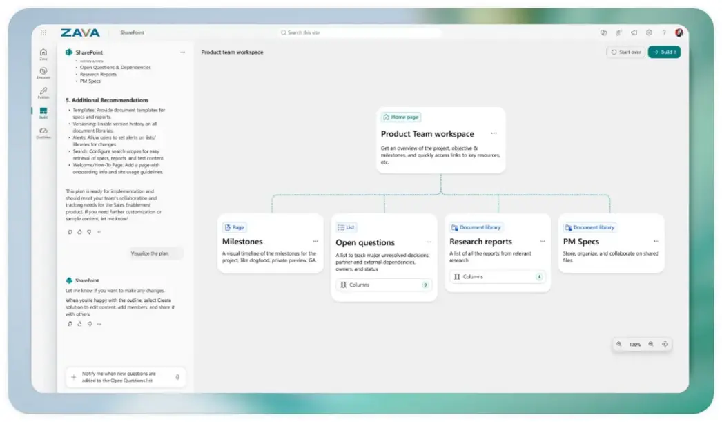SharePoint получил ИИ-ускорение после последнего редизайна благодаря Anthropic Claude