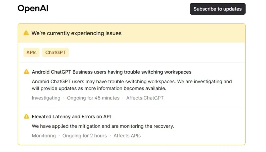 ChatGPT тормозит? OpenAI проводит &laquo;стресс-тестирование&raquo; на фоне сбоев